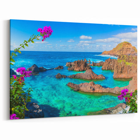 Porto Photography Art - Vibrant Coastal Rock Formations