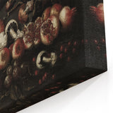 Dark Art Decor - Moody Still Life with Fruits and Rustic Elegance