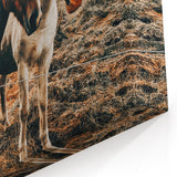 Two Horses Farmhouse Wall Art – Rustic Country Charm for Home Decor
