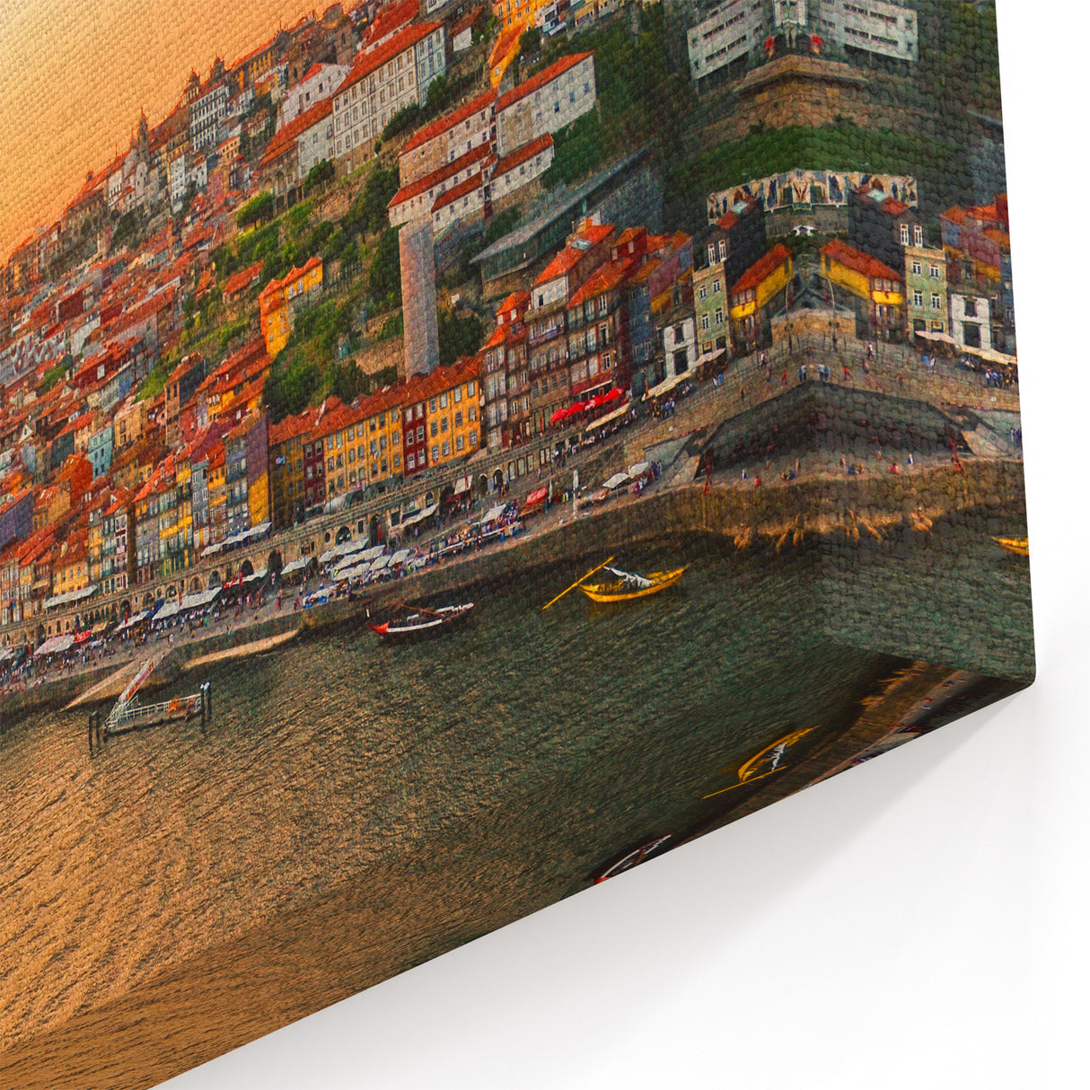 Porto Art Prints - Sunset Over Douro River