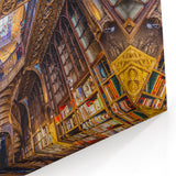 Porto Photography Art - Ornate Library Architecture