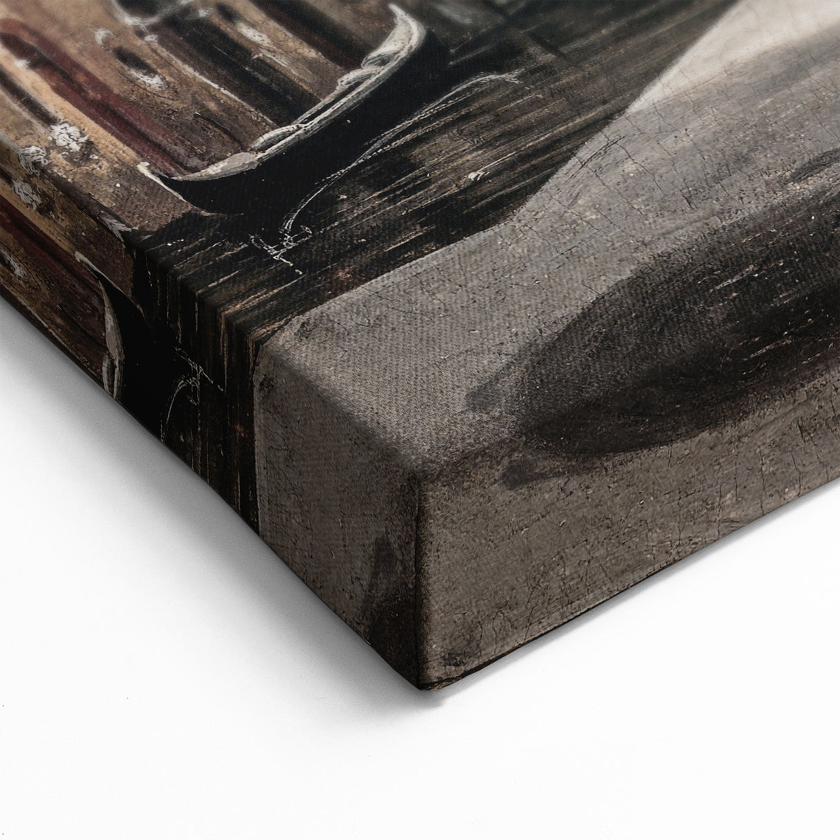 Moody Venetian Nightscape Wall Art - Dark Cityscape for Interior Decor