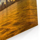 Detroit Wall Art - Vibrant Detroit Skyline Art at Sunset