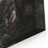 Timeless Rural Cottage Scene - Dark Moody Art for Interior Elegance