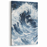 Dynamic Ocean Wave Coastal Wall Art - Nautical Seaside Decor Print