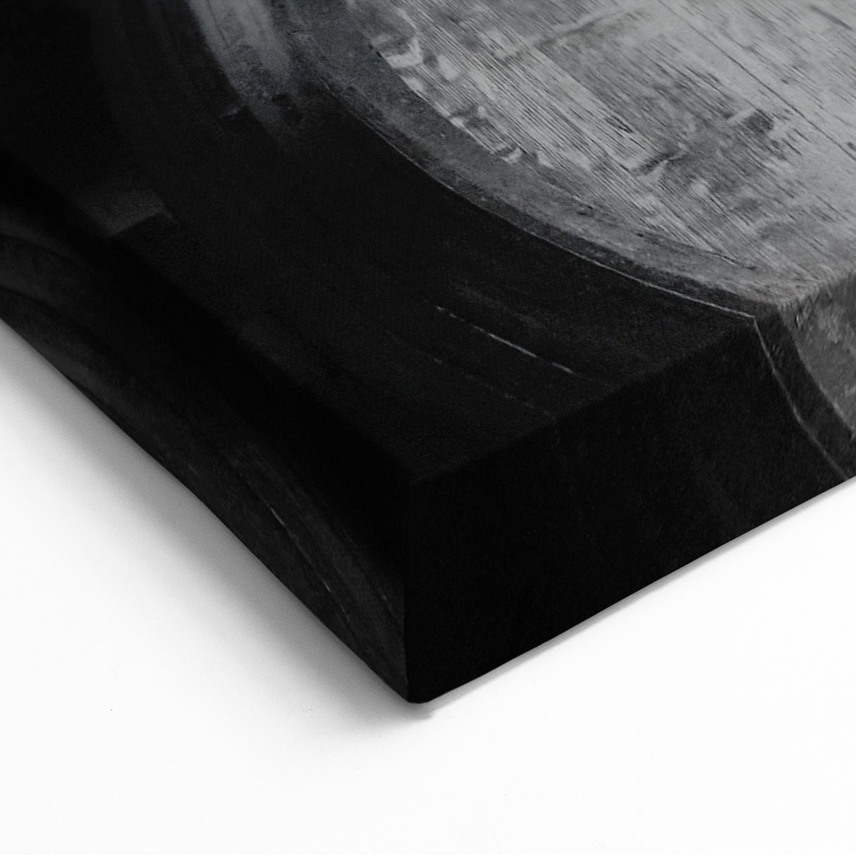 Porto Canvas Art - Rustic Wooden Barrels in Monochrome Photography Print