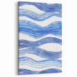 Watercolor Waves Coastal Wall Art - Oceanic Nautical Decor Print