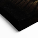 Dark Moody Scholar Scene - Atmospheric Study Room Wall Art Decor