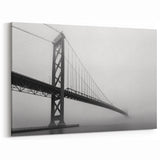 Detroit Wall Art - Minimalist Detroit Bridge Photography Print