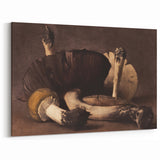 Dark Moody Wall Art: Atmospheric Mushroom Still Life - Moody Art Print