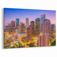 Houston Skyline Canvas - Stunning Texas Cityscape Prints at Dusk