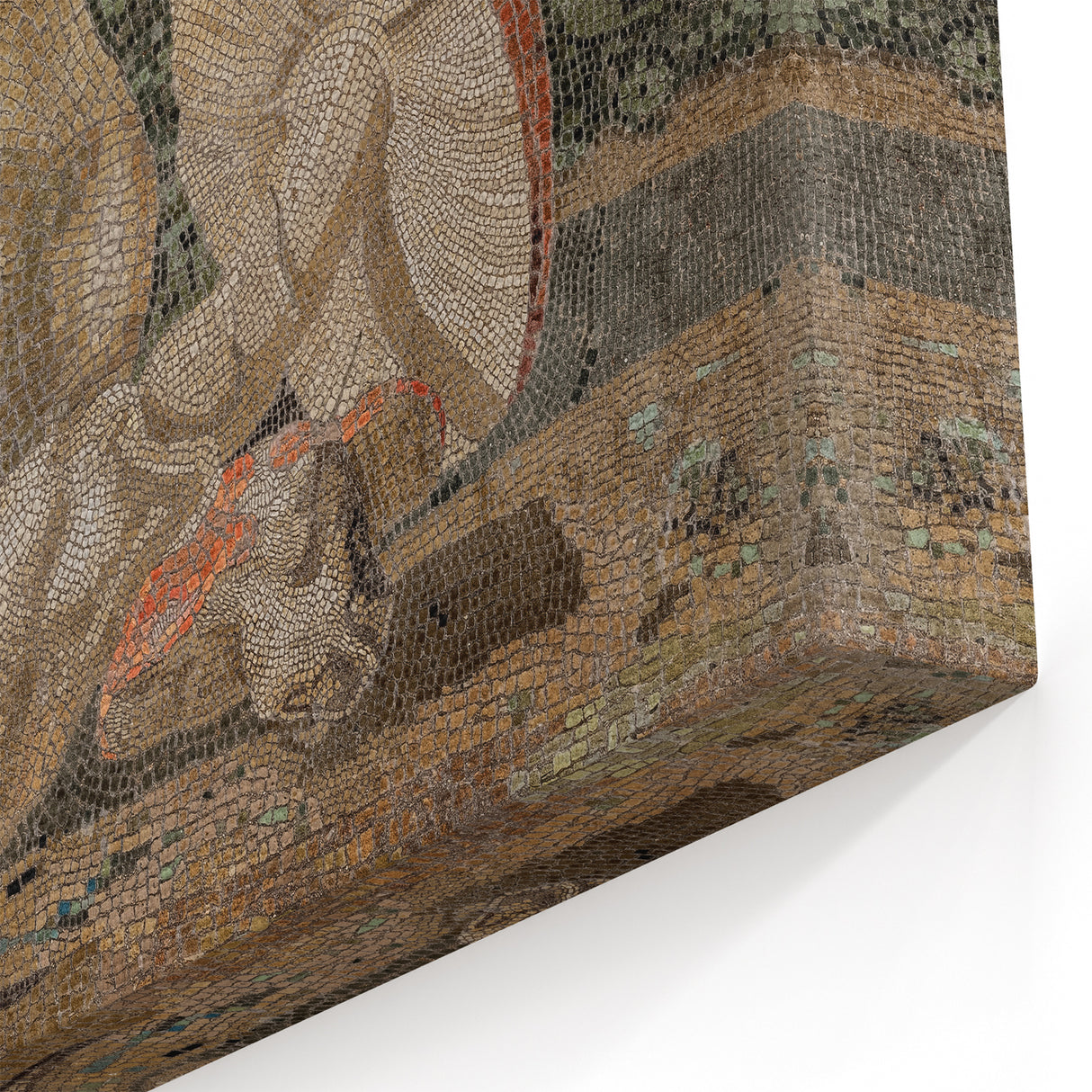 Dark Moody Wall Art: Mosaic Rabbit & Mushrooms - Timeless Dark Print