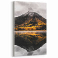 Mountain Reflection - Serene Autumn Landscape Art