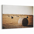 Farmhouse Wall Art: Hay Bales in Field - Rustic Country Decor