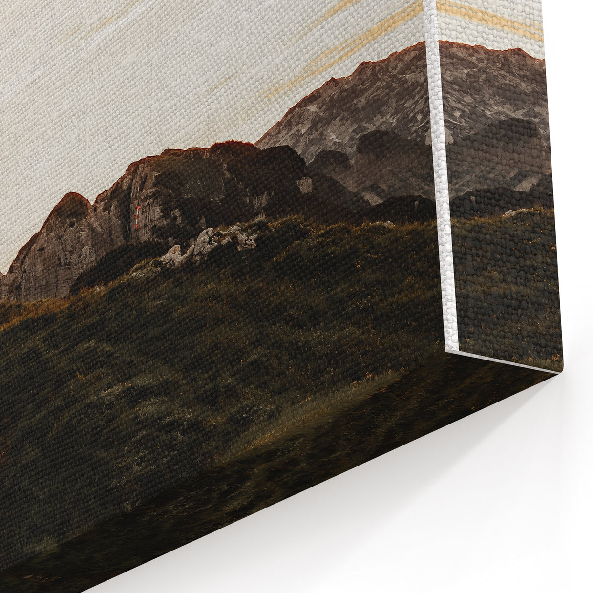 Mountain Cabin Serenity - Rustic Landscape Wall Art