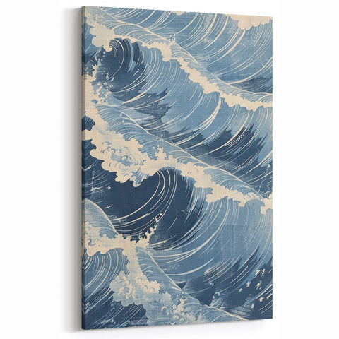 Dynamic Waves Coastal Wall Art - Nautical Ocean Decor for Interiors