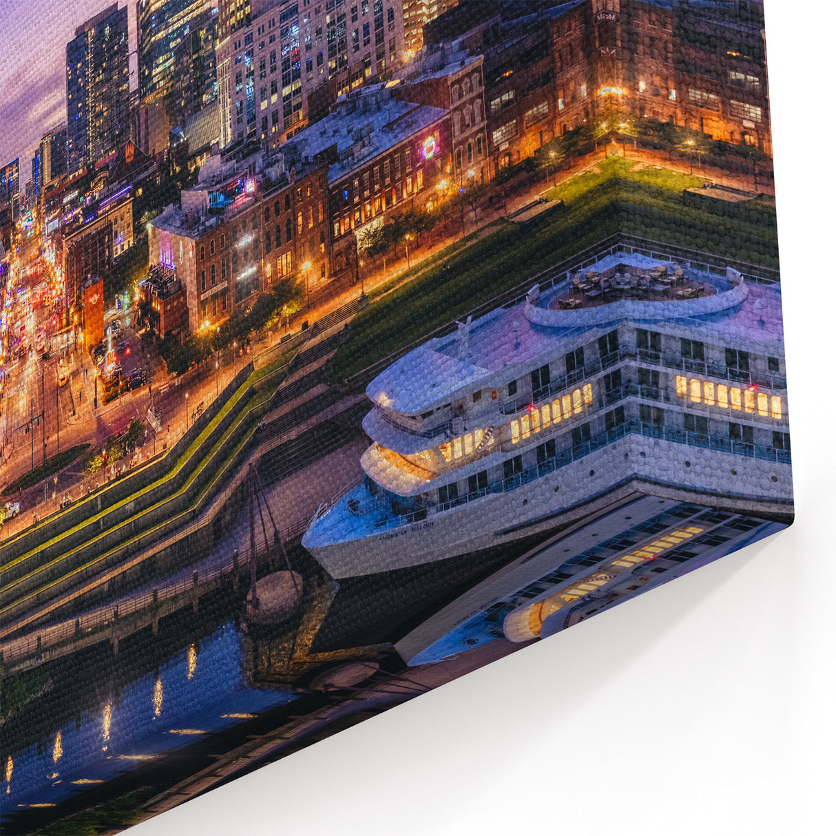 Nashville Skyline and Downtown Lights - Vibrant Cityscape Wall Art