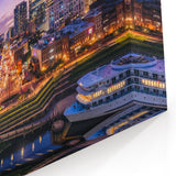 Nashville Skyline and Downtown Lights - Vibrant Cityscape Wall Art