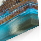 San Antonio Skyline Prints - Riverwalk Waterfall Texas Cityscape Art