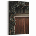 Rustic Wall Art - Ivy-Covered Wooden Door for Farmhouse Decor
