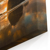 Haystack Rock Sunset - Cannon Beach Wall Art Coastal Scenic Canvas Print