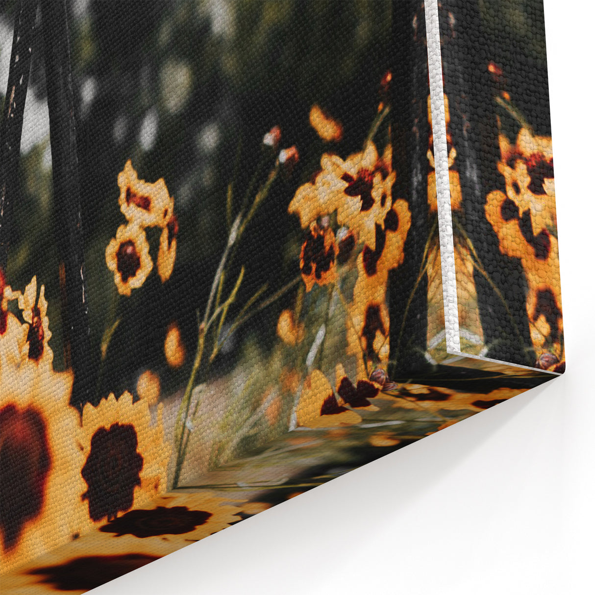 Rustic Wall Art - Wildflowers and Fence Farmhouse Decor for Rustic Homes