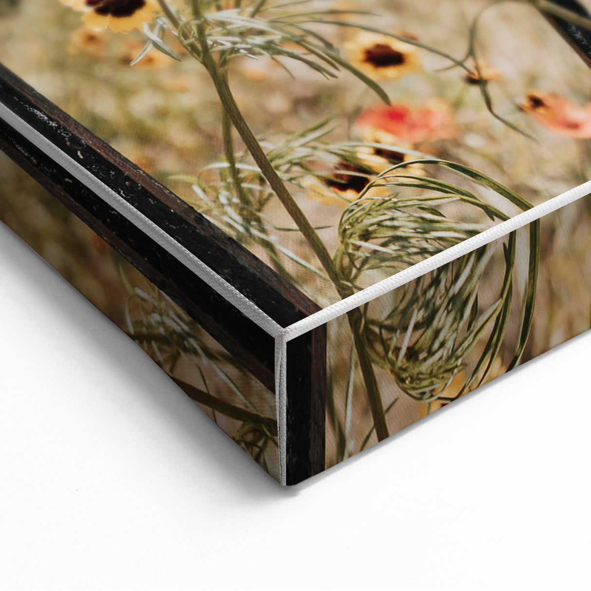 Rustic Wall Art - Wildflowers and Fence Farmhouse Decor for Rustic Homes