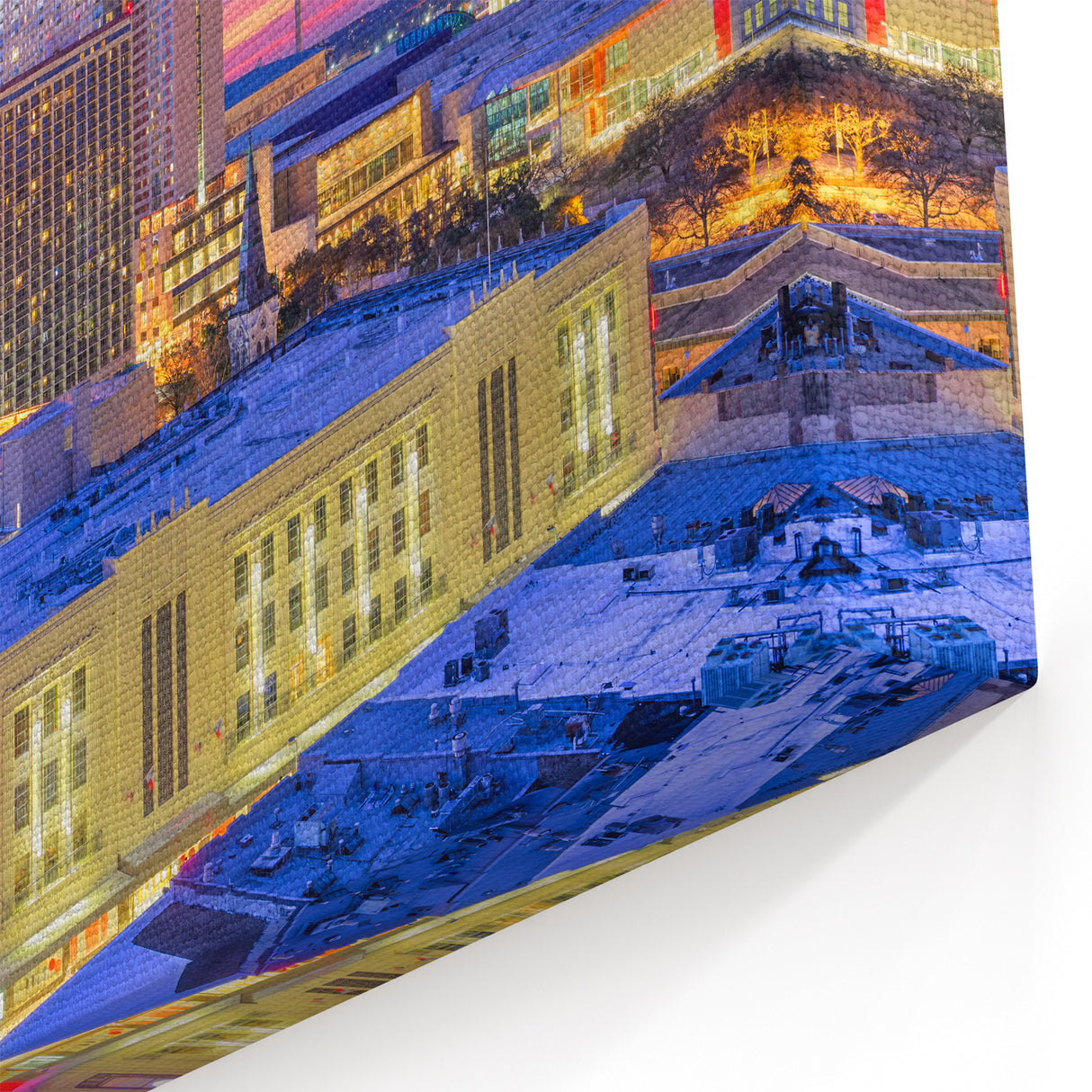 San Antonio Riverwalk Canvas - Texas Cityscape Skyline Wall Art