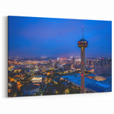 San Antonio Skyline Prints - Tower of the Americas Texas Cityscape Art