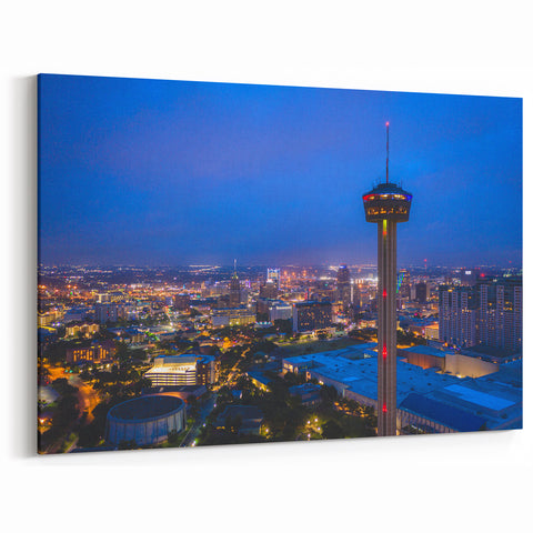 San Antonio Skyline Prints - Tower of the Americas Texas Cityscape Art