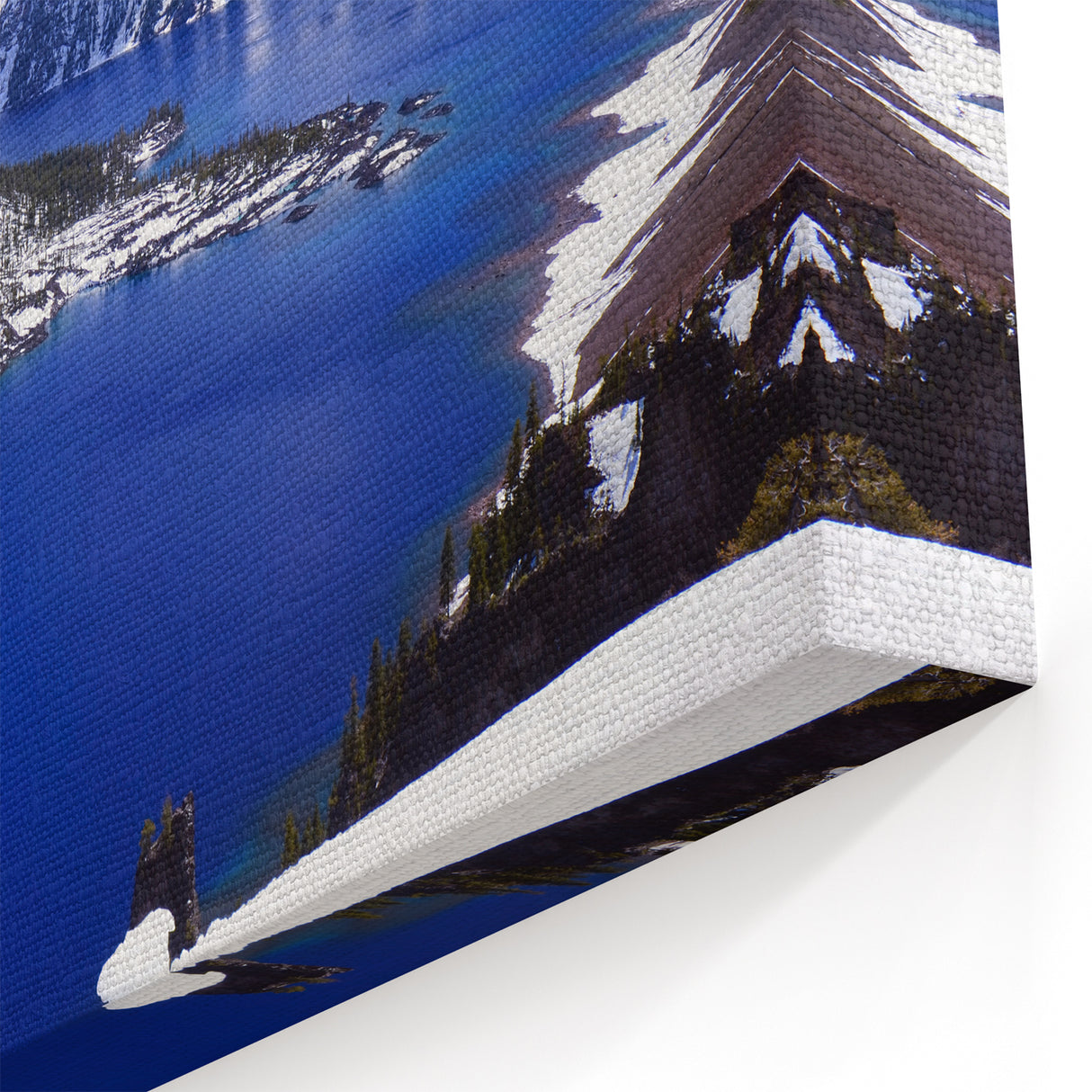 Crater Lake National Park Canvas Art - Scenic Wizard Island View