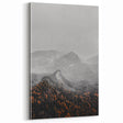Rustic Wall Art - Mountain Range in Autumn Farmhouse Decor for Homes