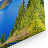 Oregon’s Crater Lake Wall Decor - Bright View of Wizard Island