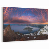 Photographic Prints of Crater Lake - Majestic Sunset and Night Sky