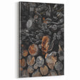 Rustic Wall Art - Stacked Logs Farmhouse Decor for Cozy Rustic Homes