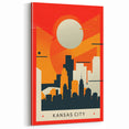 Modern Kansas City Skyline Art - Abstract Missouri Cityscape Print