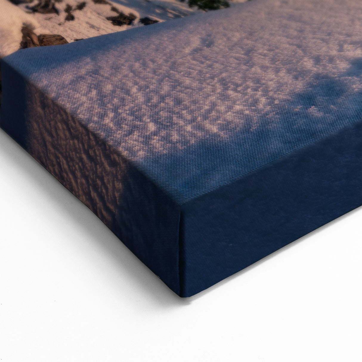 Crater Lake Sunset Wall Art - Winter Sunrise Over Snowy Crater Lake