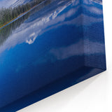 Mount Hood Landscape Wall Art - Snowy Forest Lake Reflection Print