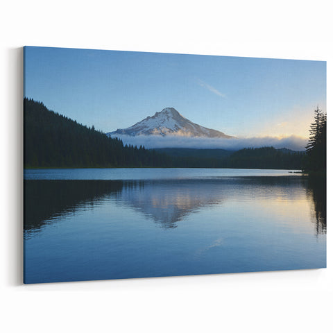 Mount Hood Scenic Rolled Prints - Tranquil Mountain Lake View