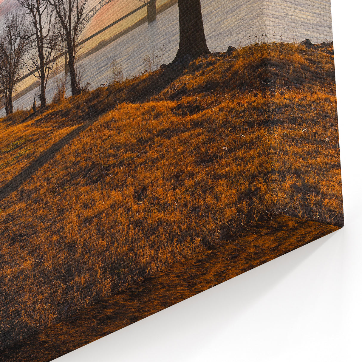 Memphis Wall Art - Riverside Sunset with Hernando de Soto Bridge Canvas