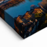 Memphis Wall Art - Skyline and Pyramid View of Downtown Tennessee Canvas