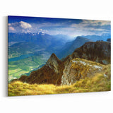 Romania Wall Art - Carpathian Mountains Landscape on Canvas Print