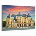 Romanian Scenery Canvas - Bucharest Historical Landmark Art Print
