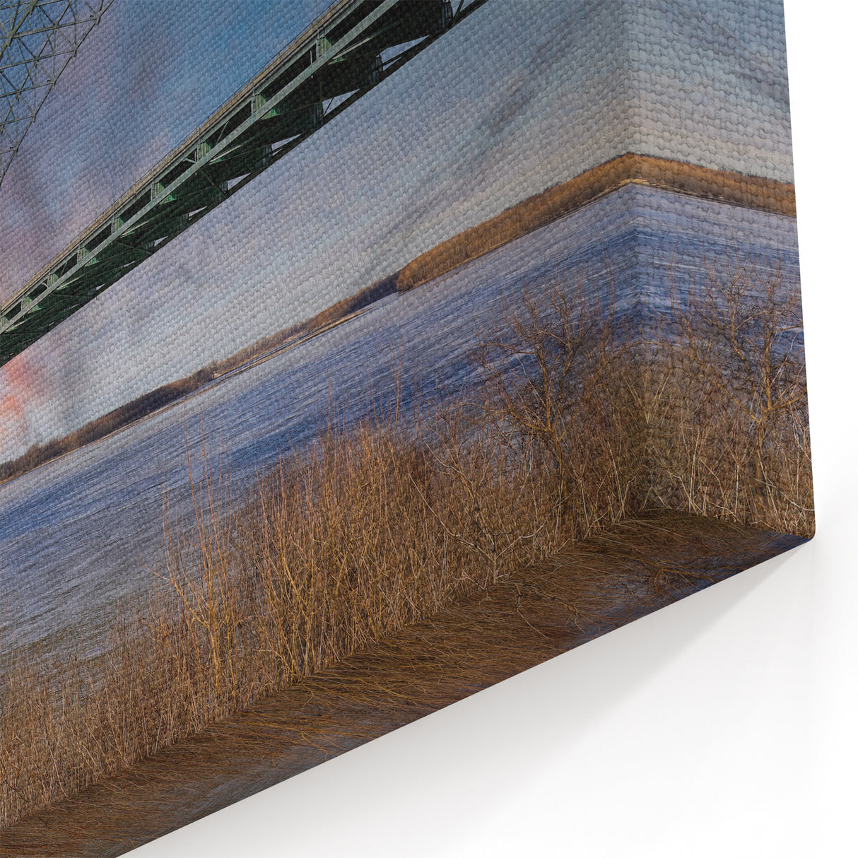 Tennessee Wall Art - Hernando de Soto Bridge Over Mississippi River Canvas