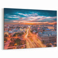 Danube Delta Photography - Bucharest Cityscape at Sunset Print