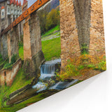 Historic Romanian Landmarks Art - Iconic Castle Canvas Print