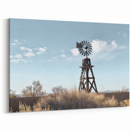Vintage Windmill Rustic Farmhouse Wall Art – Country Style Decor Print