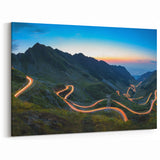 Romanian Scenery Canvas - Transfăgărășan Highway Twilight Art