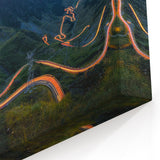Romanian Scenery Canvas - Transfăgărășan Highway Twilight Art