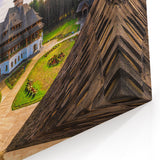 Historic Romanian Landmarks Art - Traditional Monastery Architecture Print